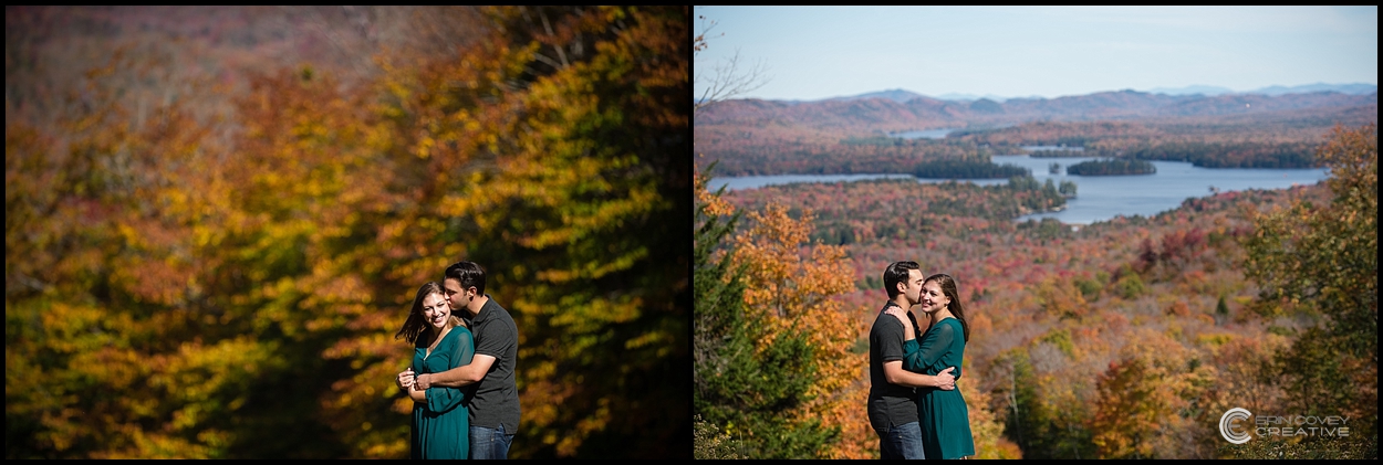 Adirondack mountains engagement photography