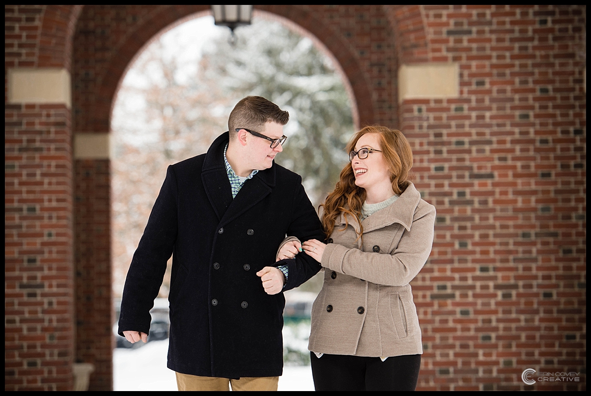 Saratoga Winter Engagement Shoot