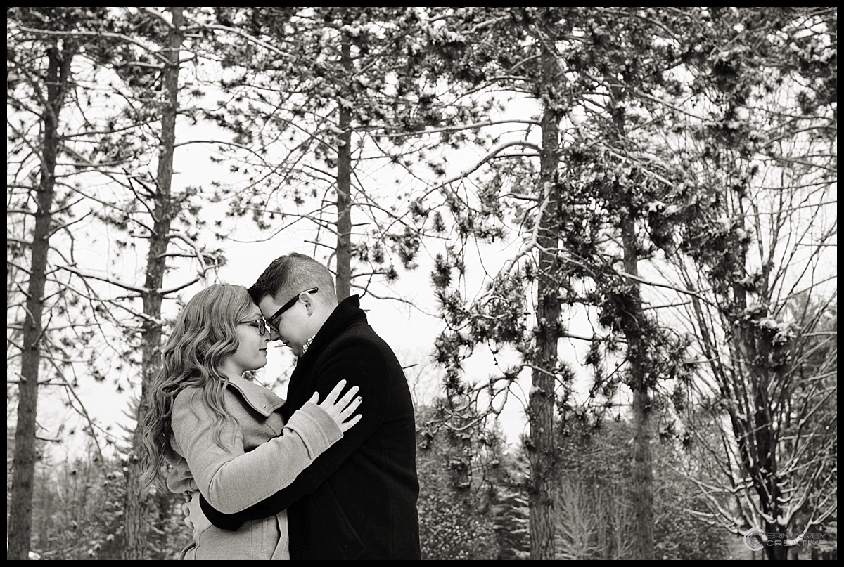 Saratoga Winter Engagement Shoot