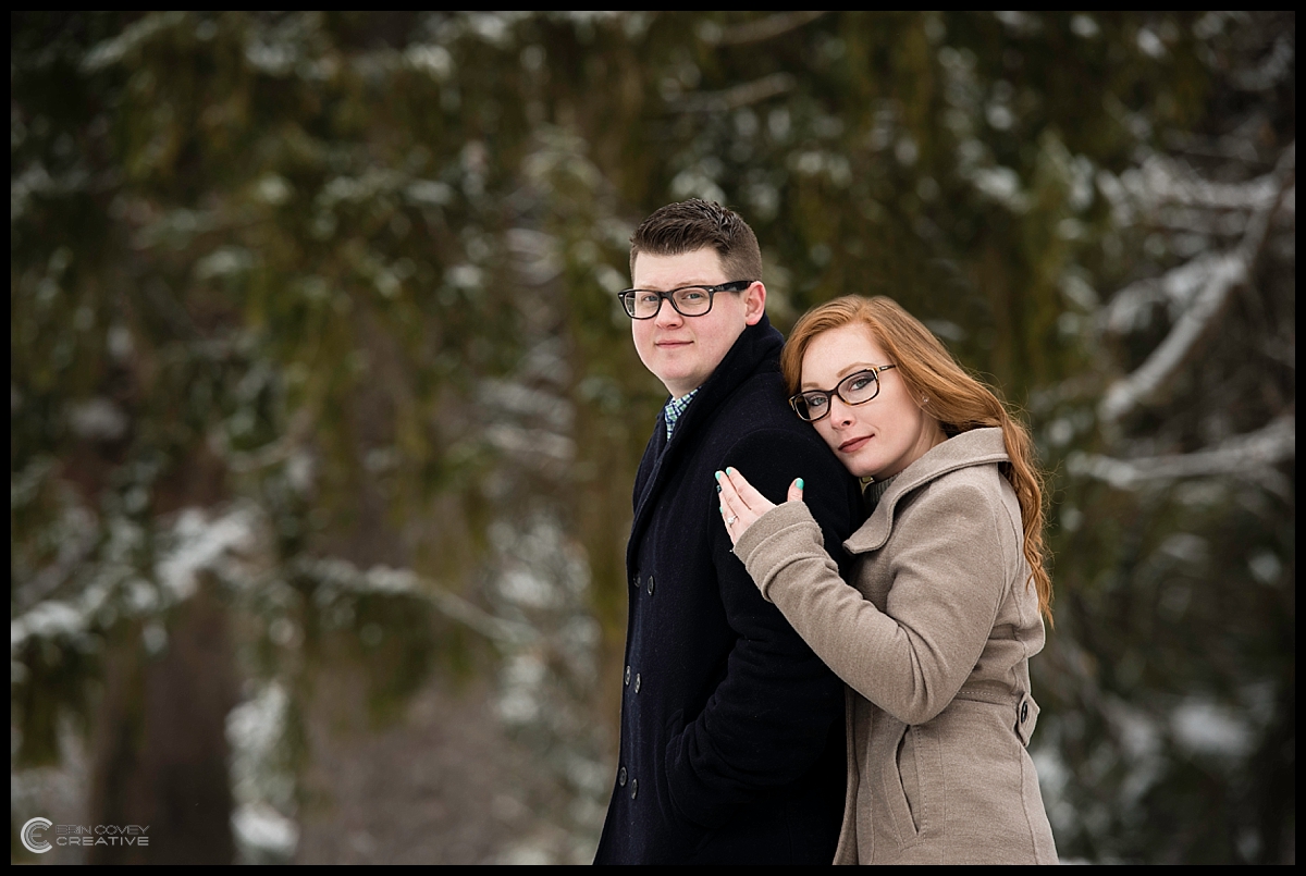 Saratoga Winter Engagement Shoot