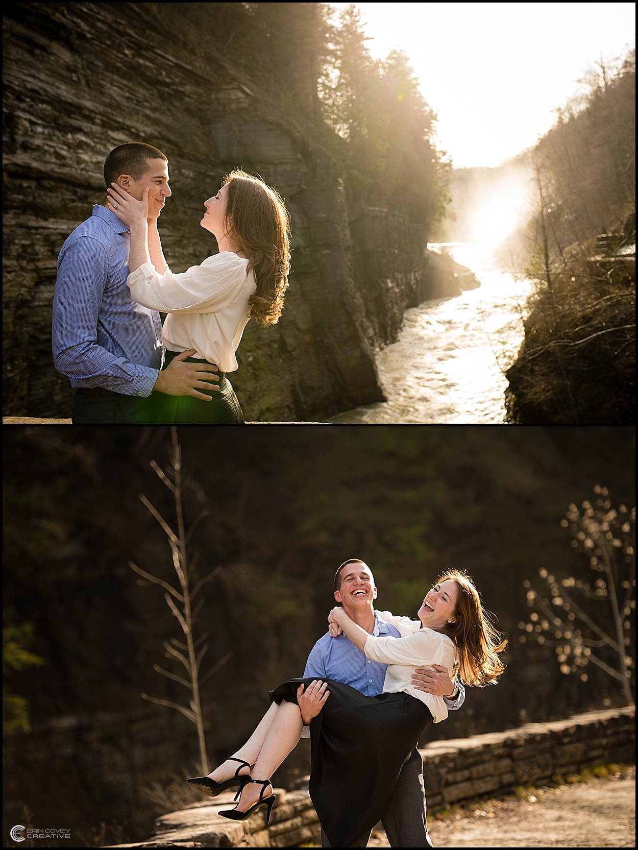 Letchworth Park NY engagement photography