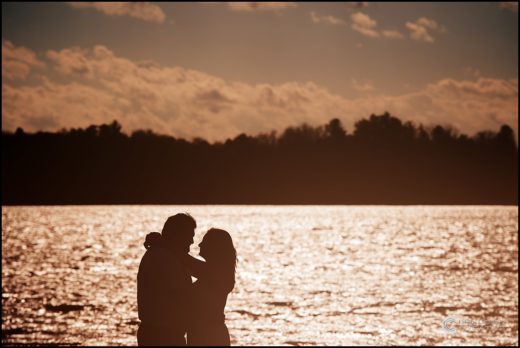 Sunset Engagement Photos taken at Delta Lake State Park