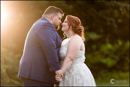 Outdoor Wedding Pictures at Sunset, Utica NY