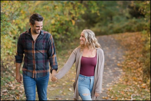 Fall Engagement Photos in Clinton, NY
