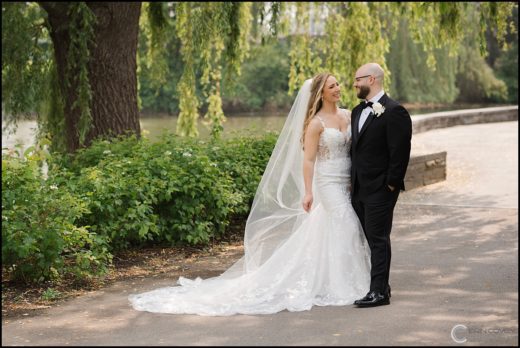 Outdoor Summer Wedding Photos at Turning Stone Casino in Verona, NY