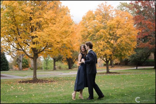 Scenic fall couples photography at Hamilton College in Upstate New York